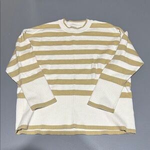 LOFT Striped Crewneck Sweater